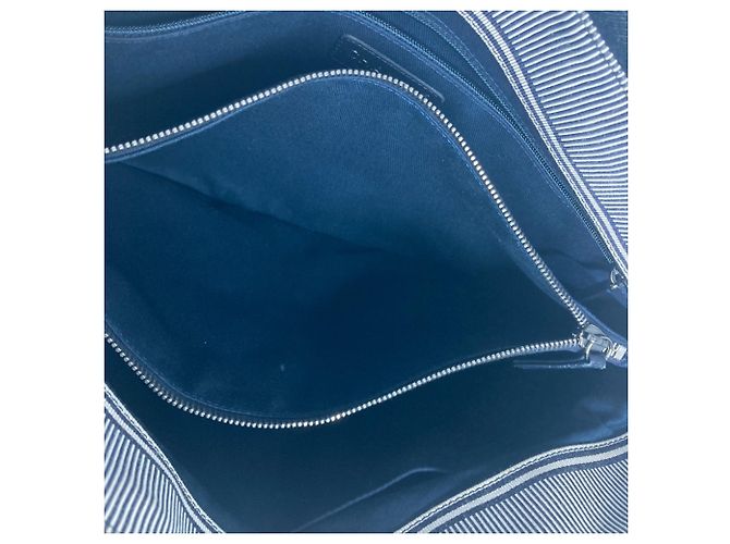 Chanel A92240 Denim CC Coco Mark Tote Bag White Blue - view 14