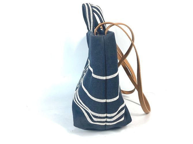 Chanel A92240 Denim CC Coco Mark Tote Bag White Blue - view 2