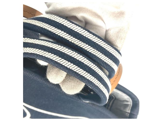 Chanel A92240 Denim CC Coco Mark Tote Bag White Blue - view 5