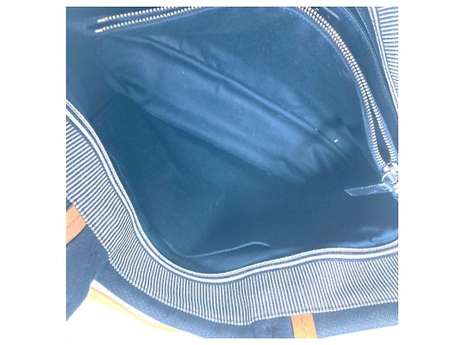 Chanel A92240 Denim CC Coco Mark Tote Bag White Blue - view 9