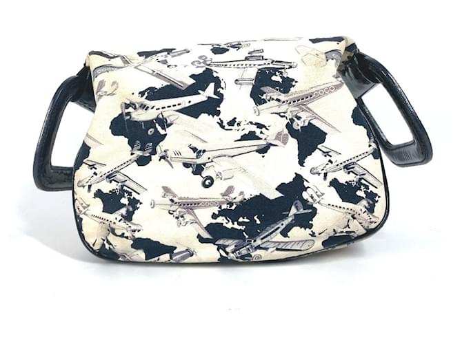 Borsa a mano da aereo Chanel Nero Bianco - vista 2