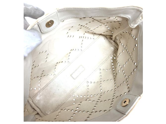 Borsa Tote Avorio Chanel Crudo - vista 12
