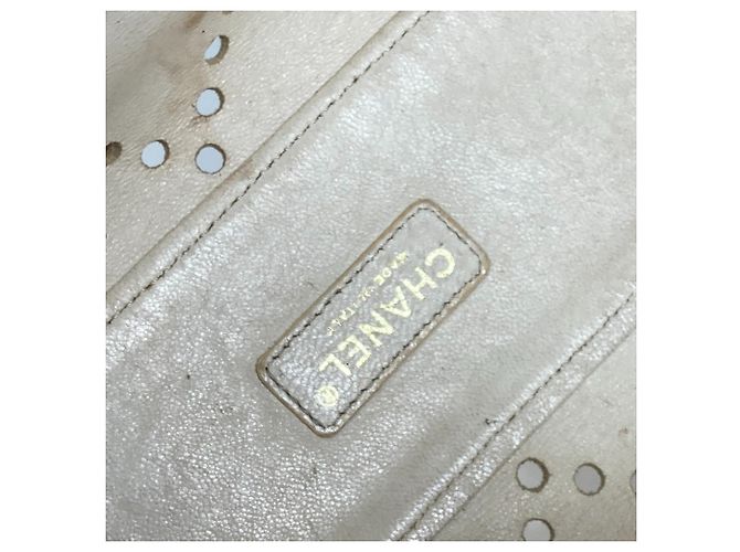 Borsa Tote Avorio Chanel Crudo - vista 13