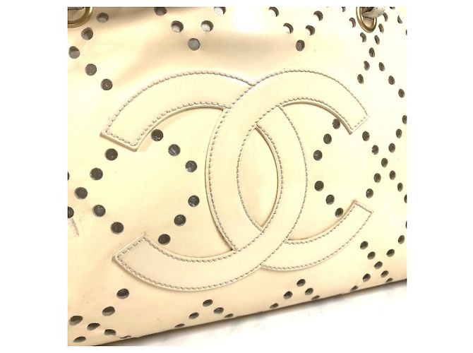 Borsa Tote Avorio Chanel Crudo - vista 5