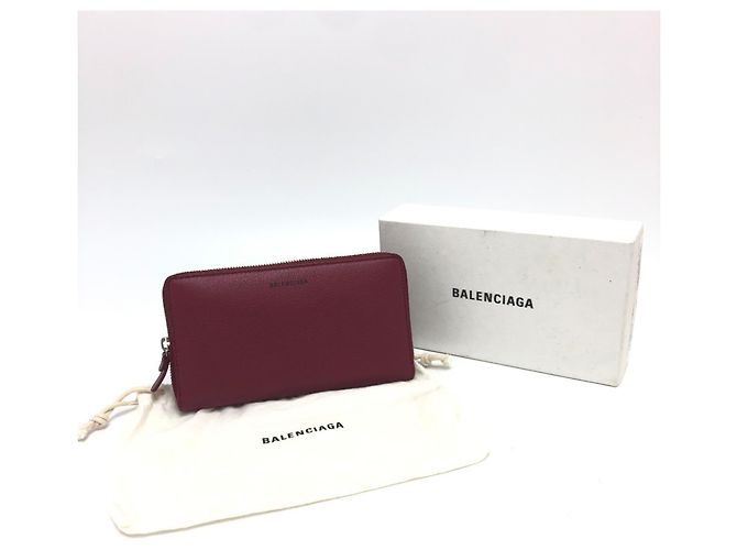 Balenciaga Rotes Leder Langwallet - Ansicht 11