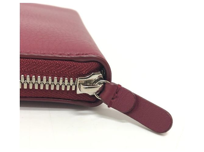 Balenciaga Rotes Leder Langwallet - Ansicht 5