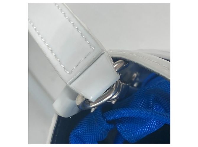 Borsa a spalla in pelle verniciata bianca Balenciaga - vista 12