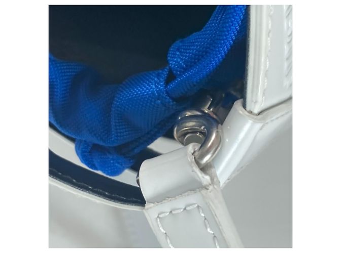 Borsa a spalla in pelle verniciata bianca Balenciaga - vista 13