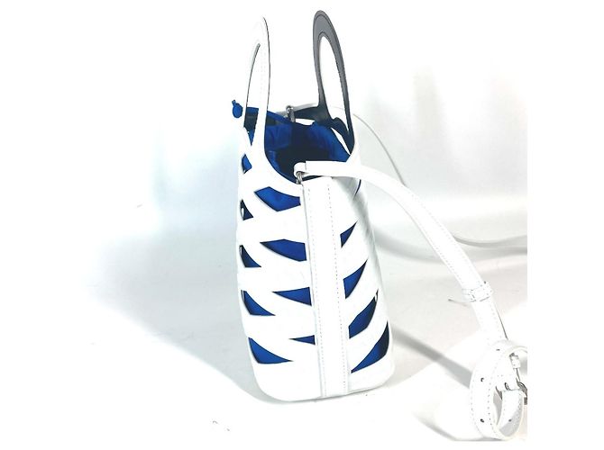 Borsa a spalla in pelle verniciata bianca Balenciaga - vista 2