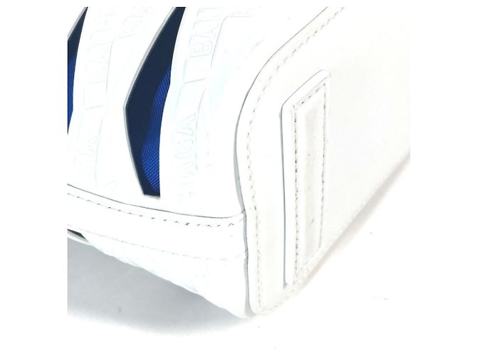 Borsa a spalla in pelle verniciata bianca Balenciaga - vista 6