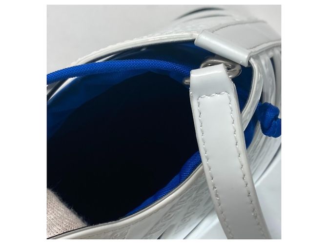 Borsa a spalla in pelle verniciata bianca Balenciaga - vista 9