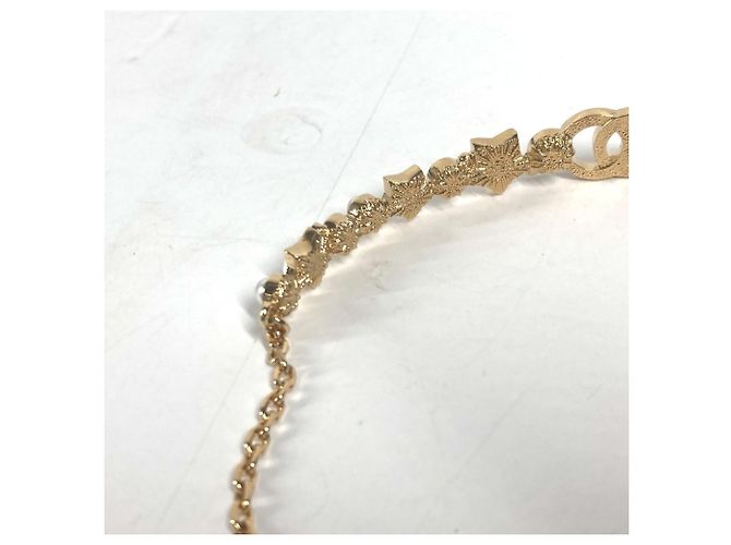 Chanel B24C CC Coco Mark Star Chain Choker Bianco D'oro - vista 9