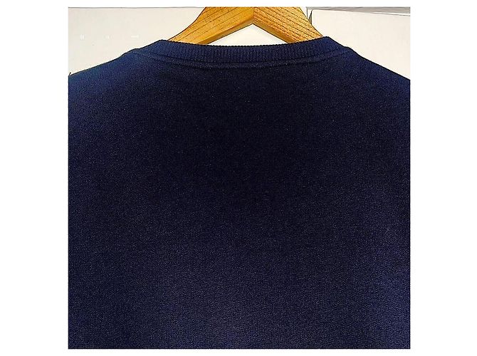 Authentischer Saint Laurent 14 AW Slimane Sweatshirt aus Lammleder mit Fransen und Metallornament Schwarz - Ansicht 8