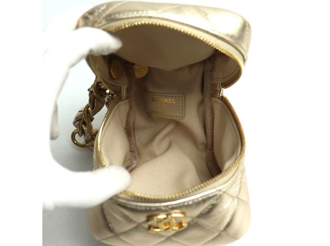 Borsa a catena Chanel Matelassé D'oro - vista 3