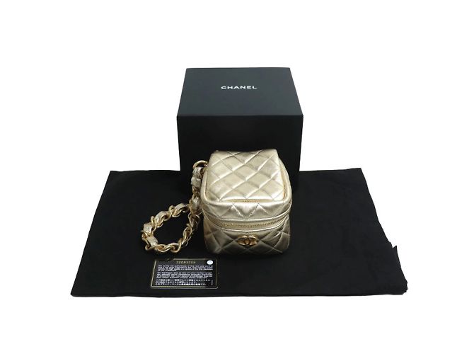 Borsa a catena Chanel Matelassé D'oro - vista 7