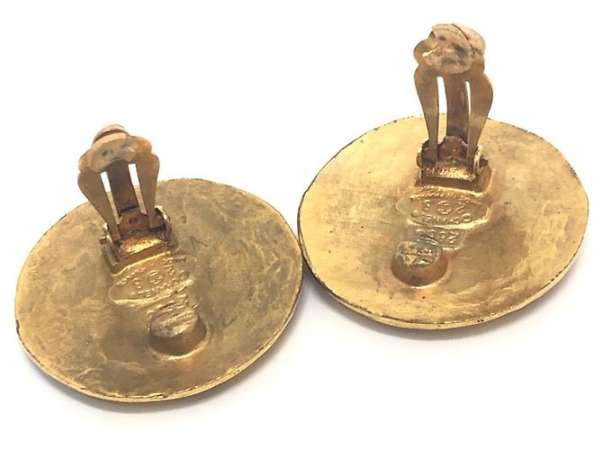 Pendientes de clip en oro Chanel Coco Mark Dorado - vista 6