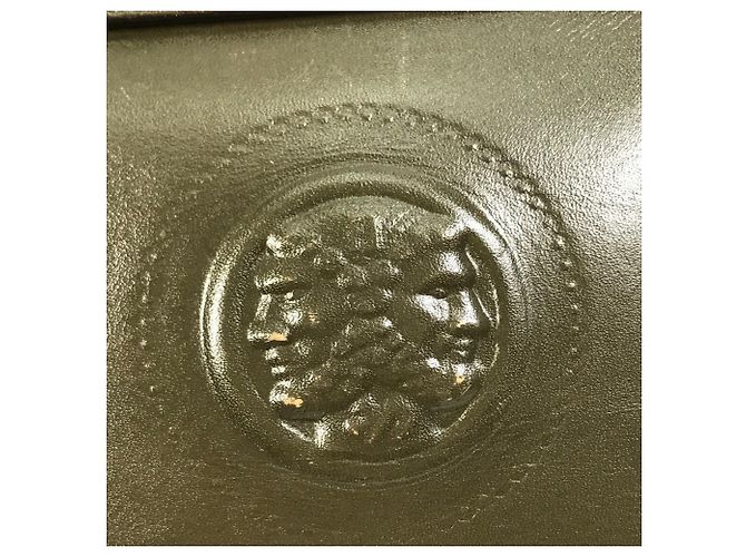 Borsa in pelle khaki Fendi Cachi - vista 10