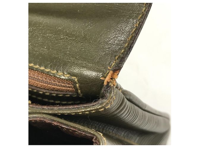 Borsa in pelle khaki Fendi Cachi - vista 13