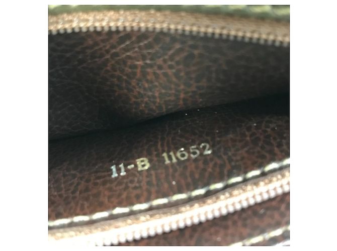 Borsa in pelle khaki Fendi Cachi - vista 15