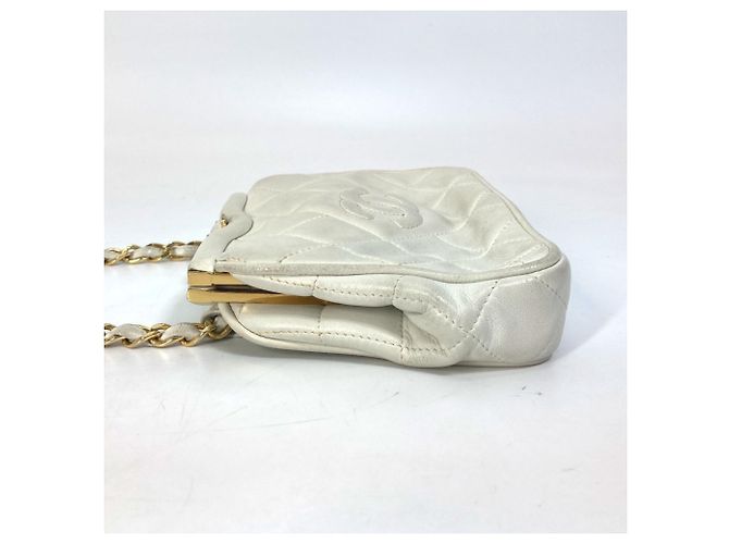Gürteltasche mit Steppung Chanel Coco Mark CC Weiß - Ansicht 2