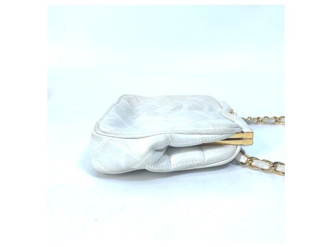 Gürteltasche mit Steppung Chanel Coco Mark CC Weiß - Ansicht 3
