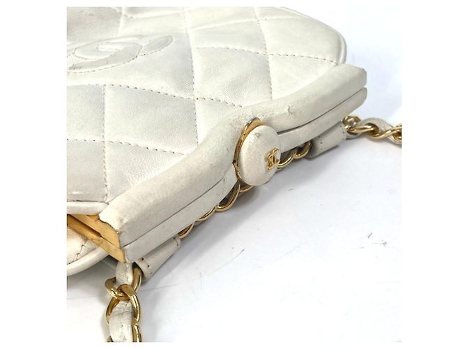 Gürteltasche mit Steppung Chanel Coco Mark CC Weiß - Ansicht 8