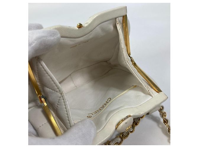 Gürteltasche mit Steppung Chanel Coco Mark CC Weiß - Ansicht 9