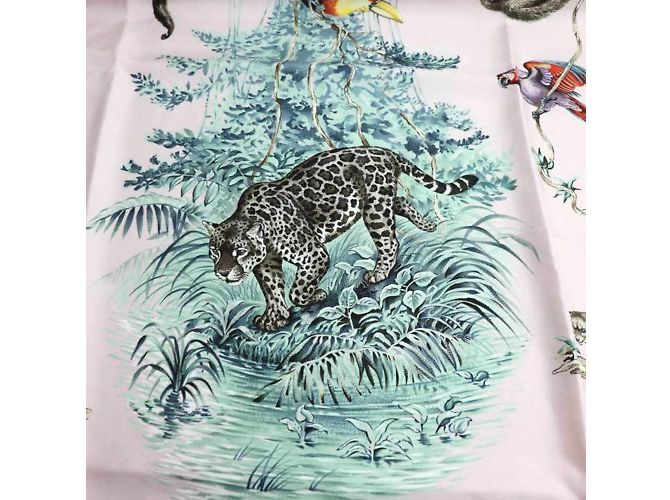 Hermès Carré 90 EQUATORE Sciarpa Animale Equatoriale - vista 5