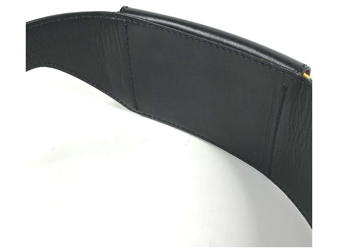 Belt Bag Céline Bolsa de cintura Celine com cinto largo e padrão de lenço Preto Multicor - vista 11