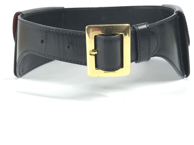 Belt Bag Céline Bolsa de cintura Celine com cinto largo e padrão de lenço Preto Multicor - vista 3