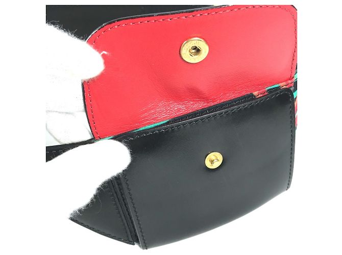 Belt Bag Céline Bolsa de cintura Celine com cinto largo e padrão de lenço Preto Multicor - vista 8