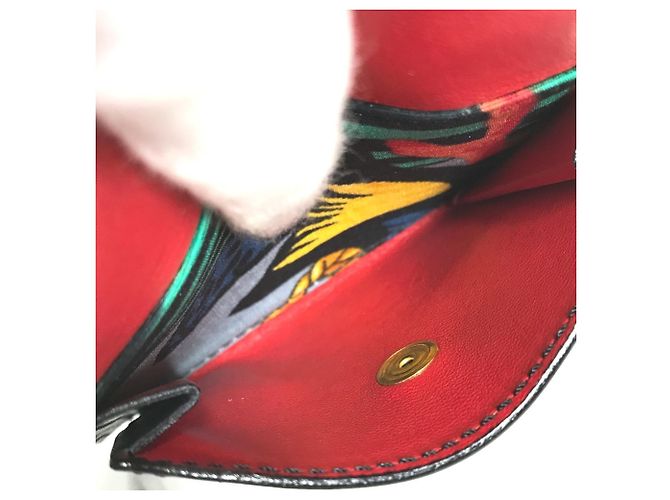 Belt Bag Céline Bolsa de cintura Celine com cinto largo e padrão de lenço Preto Multicor - vista 9