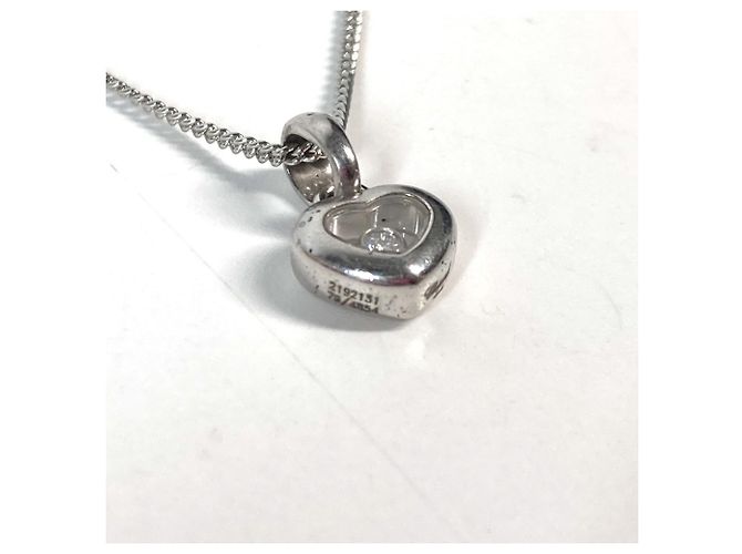 Colar Chopard Heart Happy Diamond Prata - vista 3