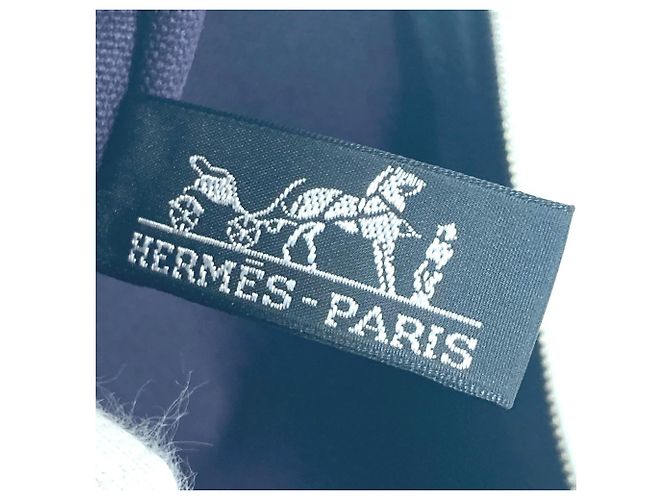 Hermès Pochette Multi-Pocket Yachting PM Hermes Blu navy - vista 12