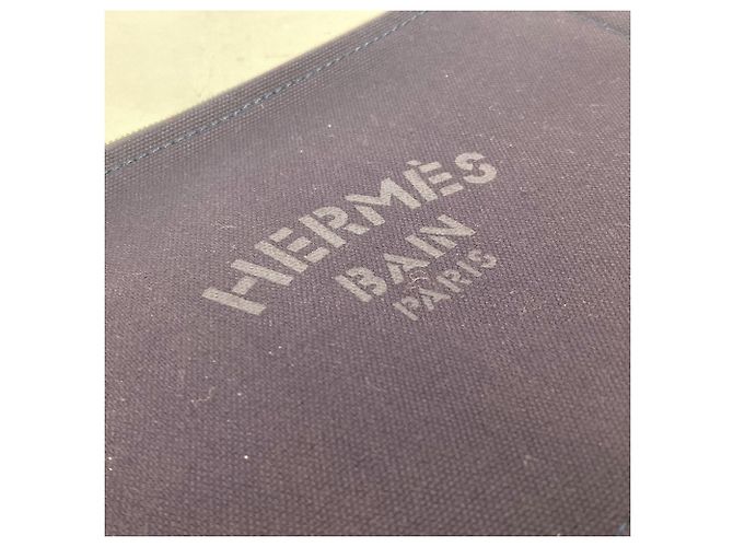 Hermès Pochette Multi-Pocket Yachting PM Hermes Blu navy - vista 4