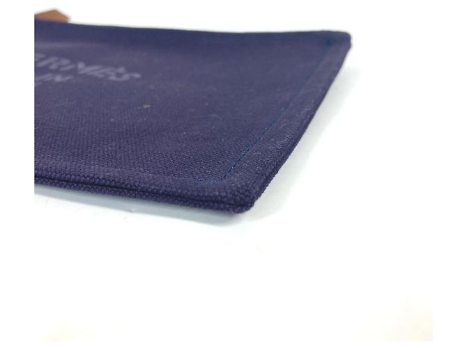 Hermès Pochette Multi-Pocket Yachting PM Hermes Blu navy - vista 5
