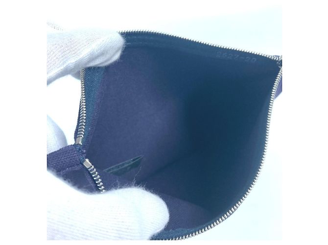 Hermès Pochette Multi-Pocket Yachting PM Hermes Blu navy - vista 8