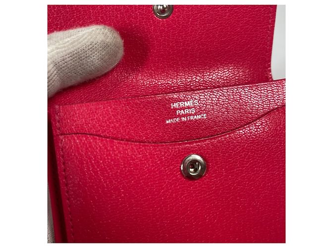 Hermès Hermes Serie Iliad Compact Wallet Pink - view 11