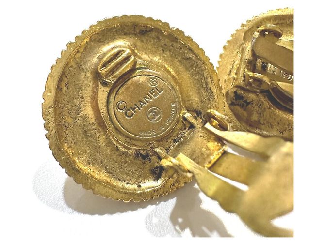 Orecchini a clip dorati Chanel D'oro - vista 4