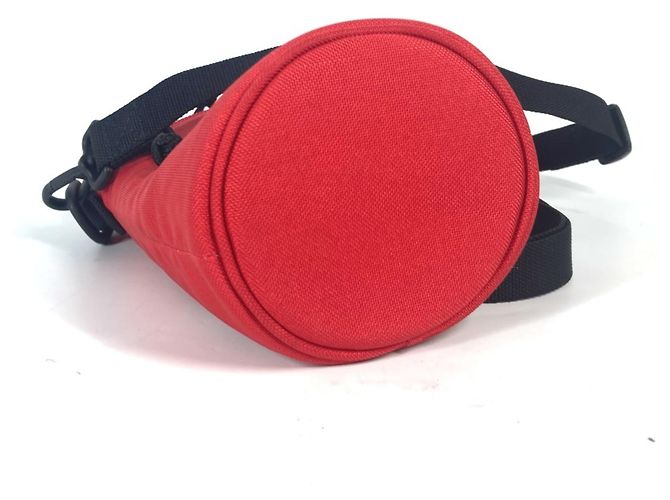 Pochette portabottiglie Weekend Balenciaga 618193 Nero Rosso - vista 3
