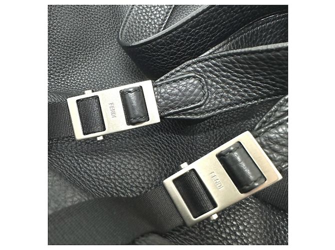 Fendi Selleria Line Leather Backpack Black - view 10