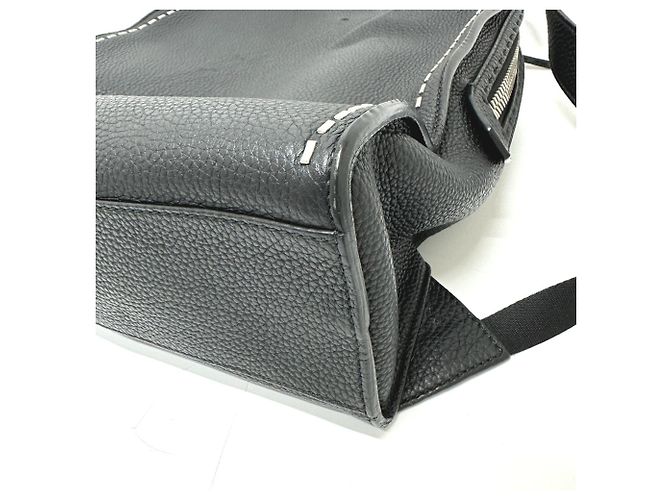 Fendi Selleria Line Leather Backpack Black - view 4