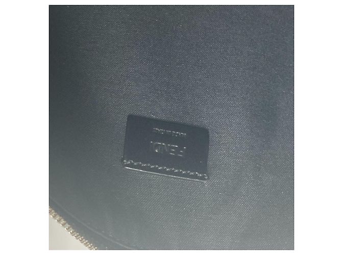 Borsa Clutch Fendi Zucca Marrone Nero - vista 11