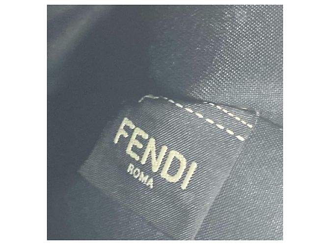 Borsa Clutch Fendi Zucca Marrone Nero - vista 13
