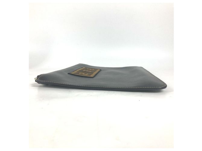 Borsa Clutch Fendi Zucca Marrone Nero - vista 4