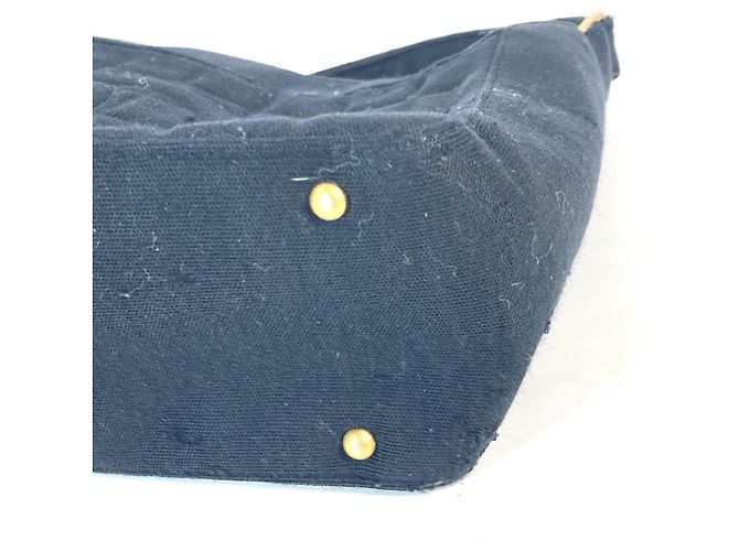 Chanel Schultertasche aus schokoladenfarbigem gestepptem Leder mit CC Coco-Logo Schwarz - Ansicht 5
