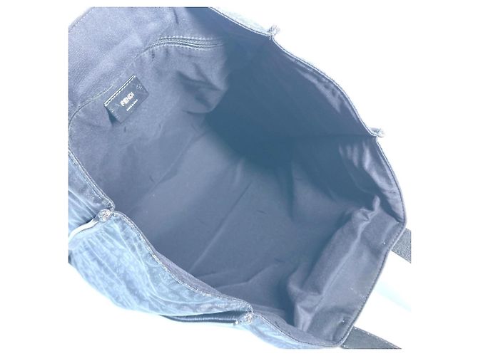 Borsa a spalla nera Fendi 7VA367 Nero - vista 12