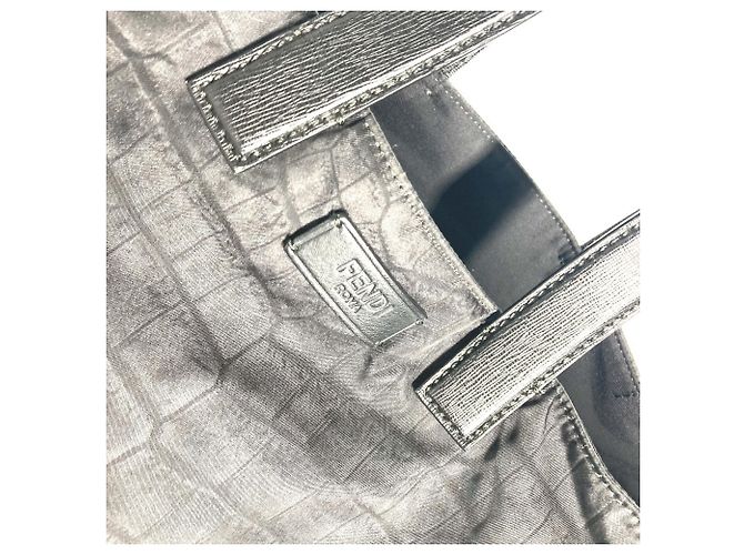 Borsa a spalla nera Fendi 7VA367 Nero - vista 5