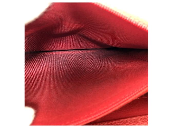 Borsa a spalla in pelle caviar rossa Chanel Rosso - vista 8