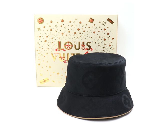 Bucket Hat Louis Vuitton Schwarz Beige - Ansicht 7